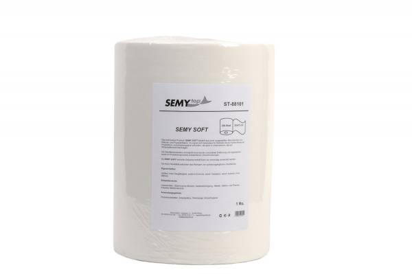 SemyTop Soft Putztuchrolle, weiß, 300 Blatt, saugstark