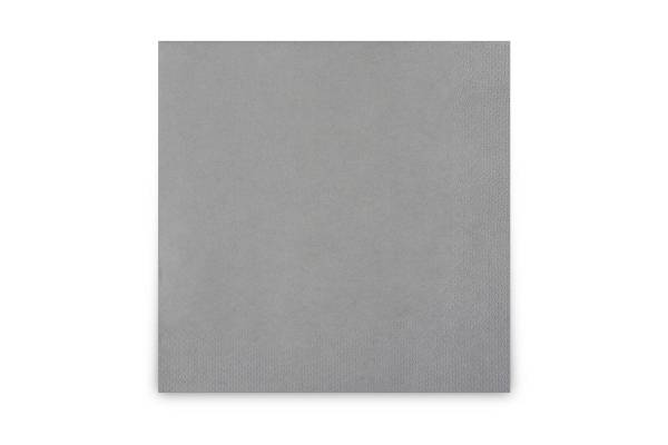 Funny Farbige Tafelserviette, 33 x 33 cm, grau