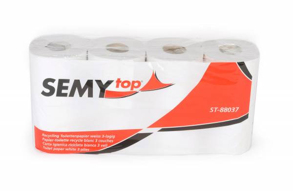 SemyTop Toilettenpapier, 3-lagig, Recycling