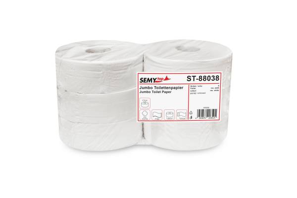 SemyTop Jumbo-Toilettenpapier, 2-lagig, Recycling