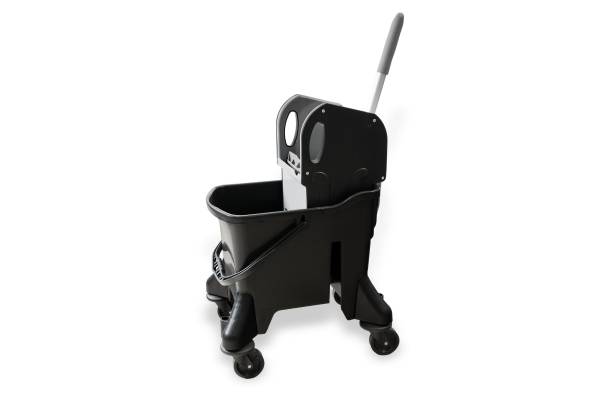 Eineimer-Reinigungswagen (23 Liter) mit Mopppresse | Kompakte Maße, maximale Performance | perfekt für kleine Räume