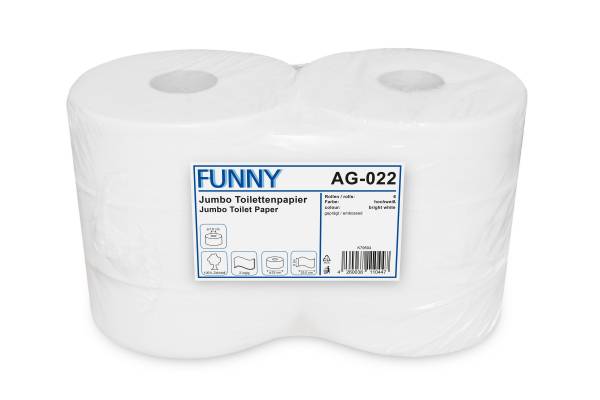 Funny Jumbo Toilettenpapier, 2-lagig, 6 Rollen
