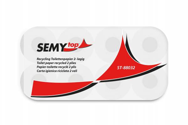 SemyTop umweltfreundliches Toilettenpapier, 2-lagig
