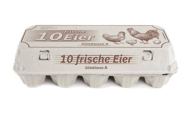 Eierschachteln für 10 Eier, mit Aufdruck "10 frische Eier" - 154 Stück/VE